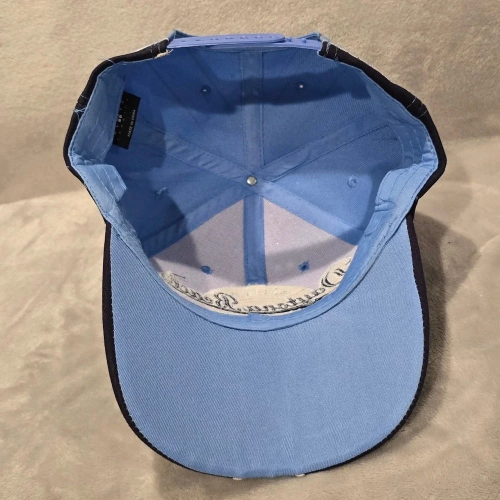 Allys Collection Daytona Beach Florida Snapback Hat Light Blue Pinstripe Cap NEW